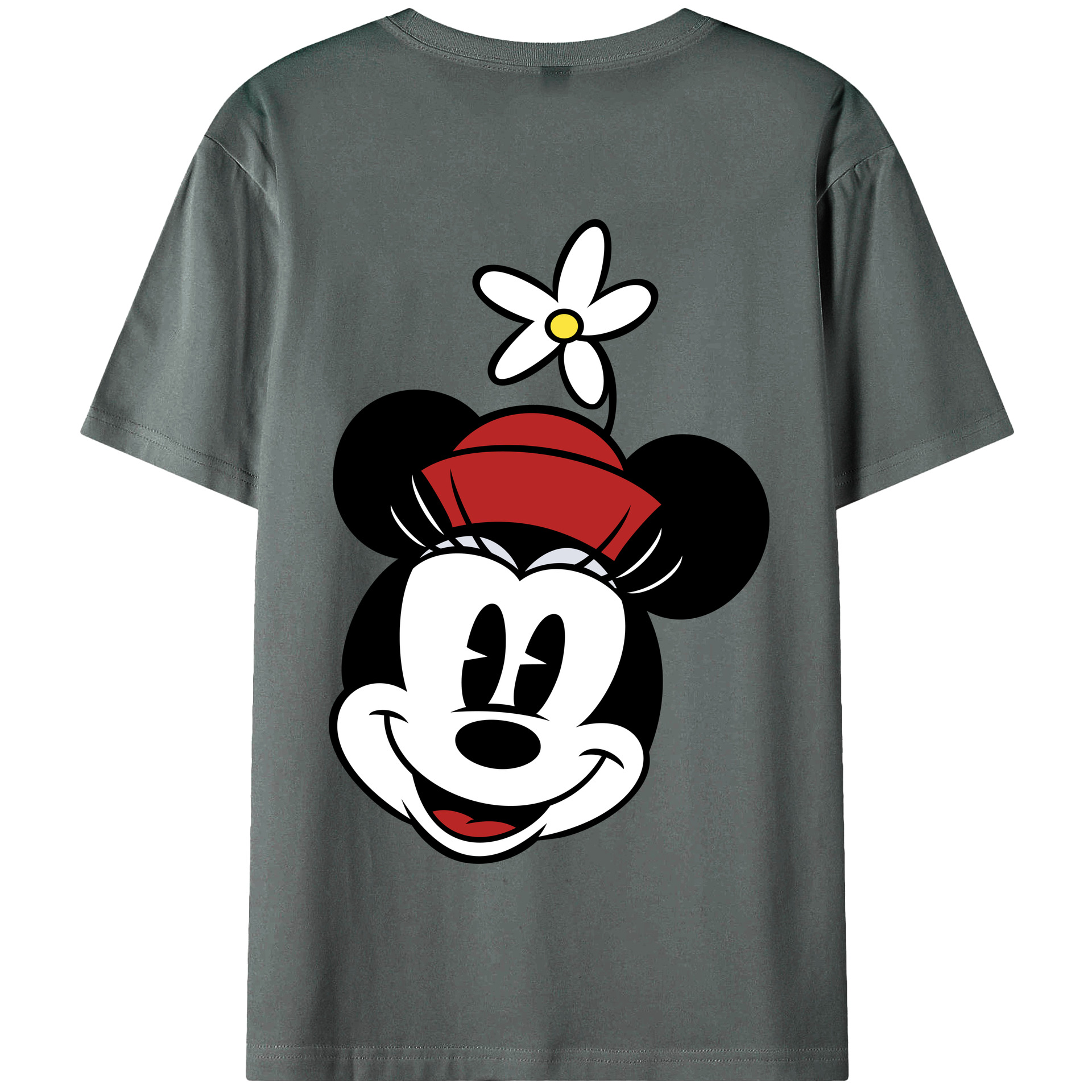 （画像用） ミッキーマウス Mickey Mouse 綿100％半袖Tシャツ（背面プリント）